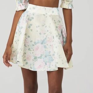 Selkie The Fantasy Paper Doll Skirt Silk Mini Skirt Small